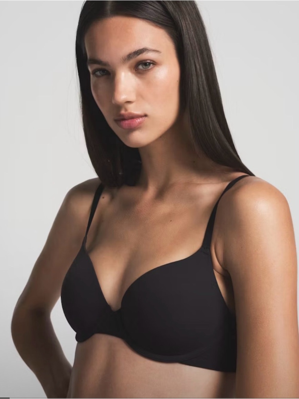 SKIMS Black Contour T-Shirt Bra